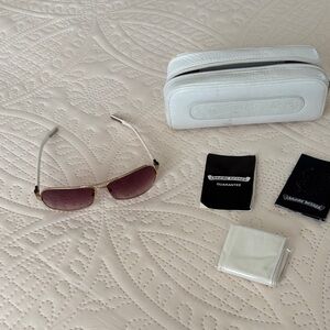 Chrome Hearts Sunglasses with Pink Gradient Lenses Excellent condition unisex